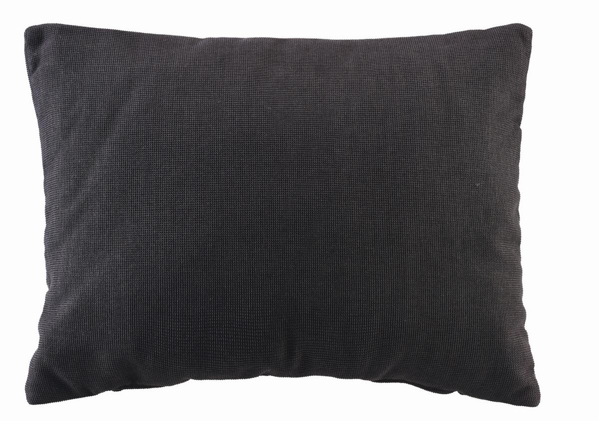 Zierkissen Sanfino in Schwarz ca. 55x40cm - Schwarz, KONVENTIONELL, Textil (55/40cm) - Premium Living