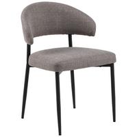 KRZESŁO EDINA - jasnoszary/czarny, Trend, metal/tkanina (56/77/55cm) - MID.YOU