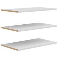 Set rafturi detașabile BRANDO - gri deschis, material pe bază de lemn (87,9/1,8/48cm)