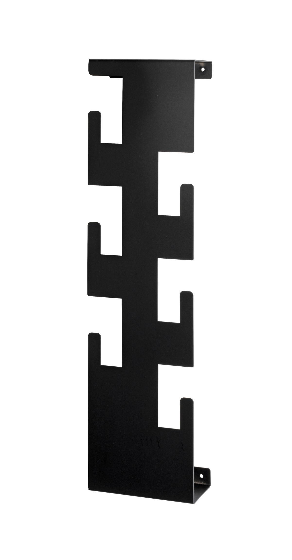 Stenski Obešalnik Lunis - črna, Moderno, kovina (15/60/8cm) - Mömax