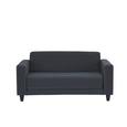 Schlafsofa Grau - Hellgrau/Schwarz, Kunststoff/Textil (146/71/81cm) - MÖMAX modern living