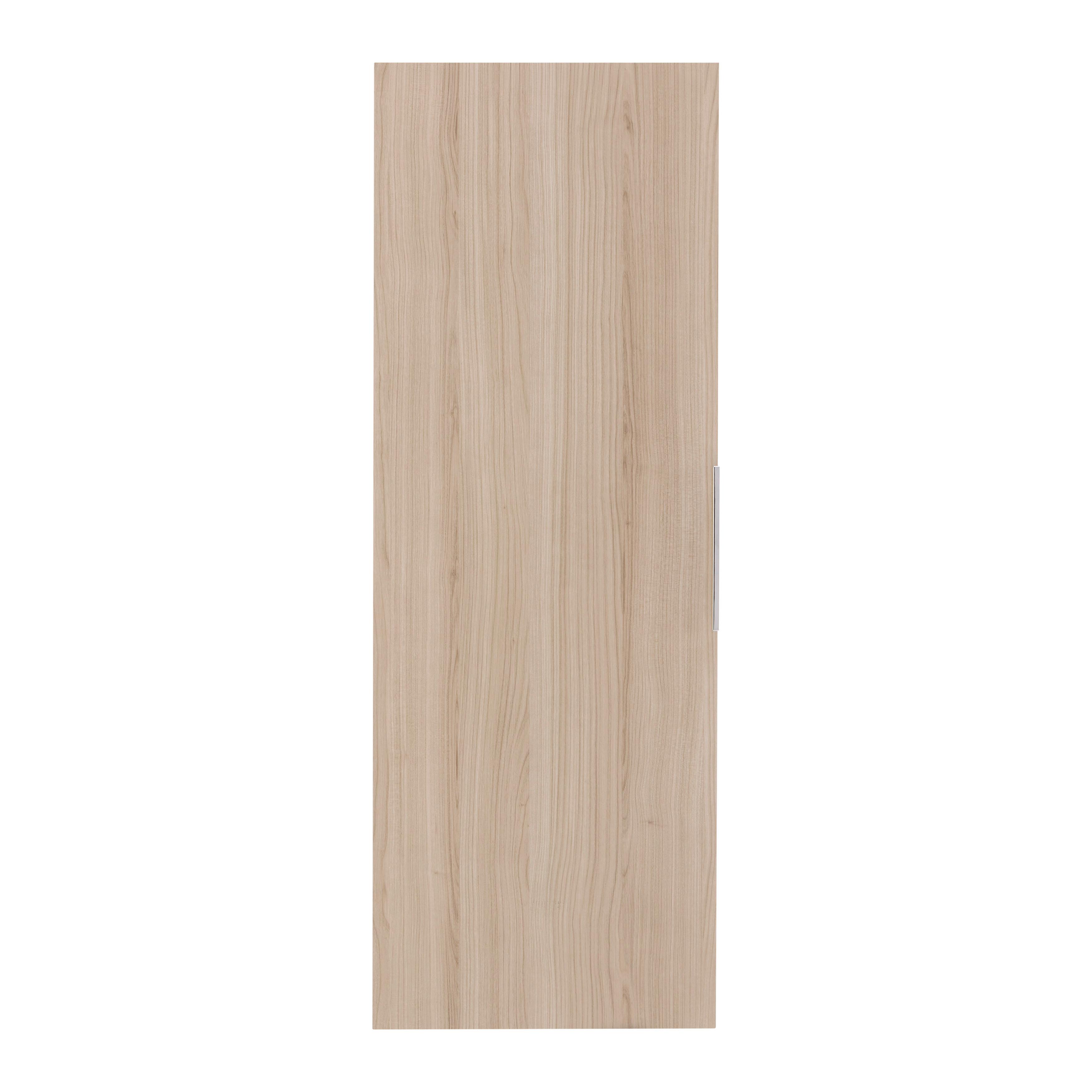 Hängeelement Siena Eichefarben - Chromfarben/Eichefarben, MODERN, Glas/Holzwerkstoff (45/125/32cm) - Premium Living