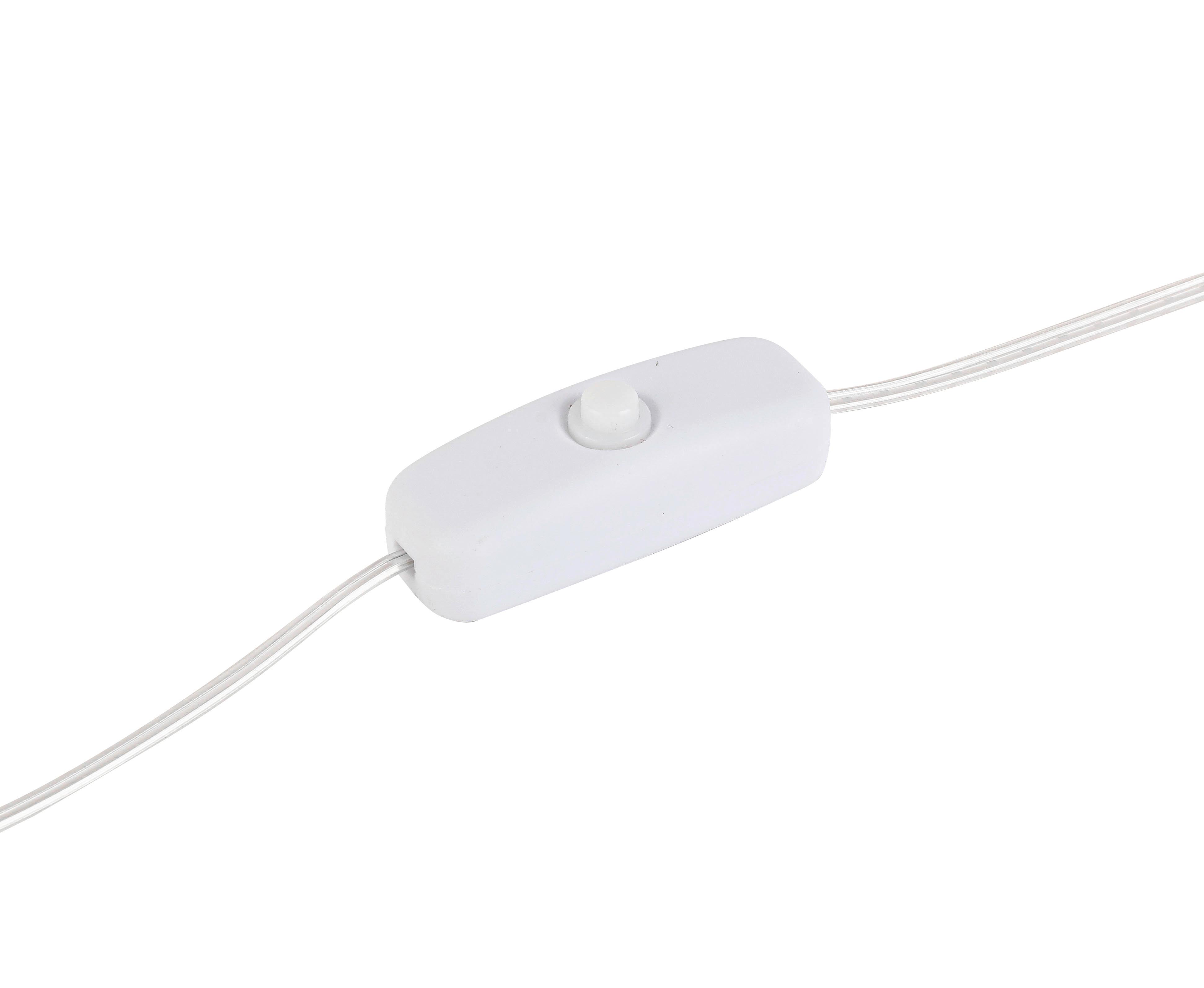 LED-Dekoleuchte Snoi Multicolor max. 6 Watt - Transparent/Rosa, MODERN, Kunststoff/Textil (17/24/37cm) - Modern Living