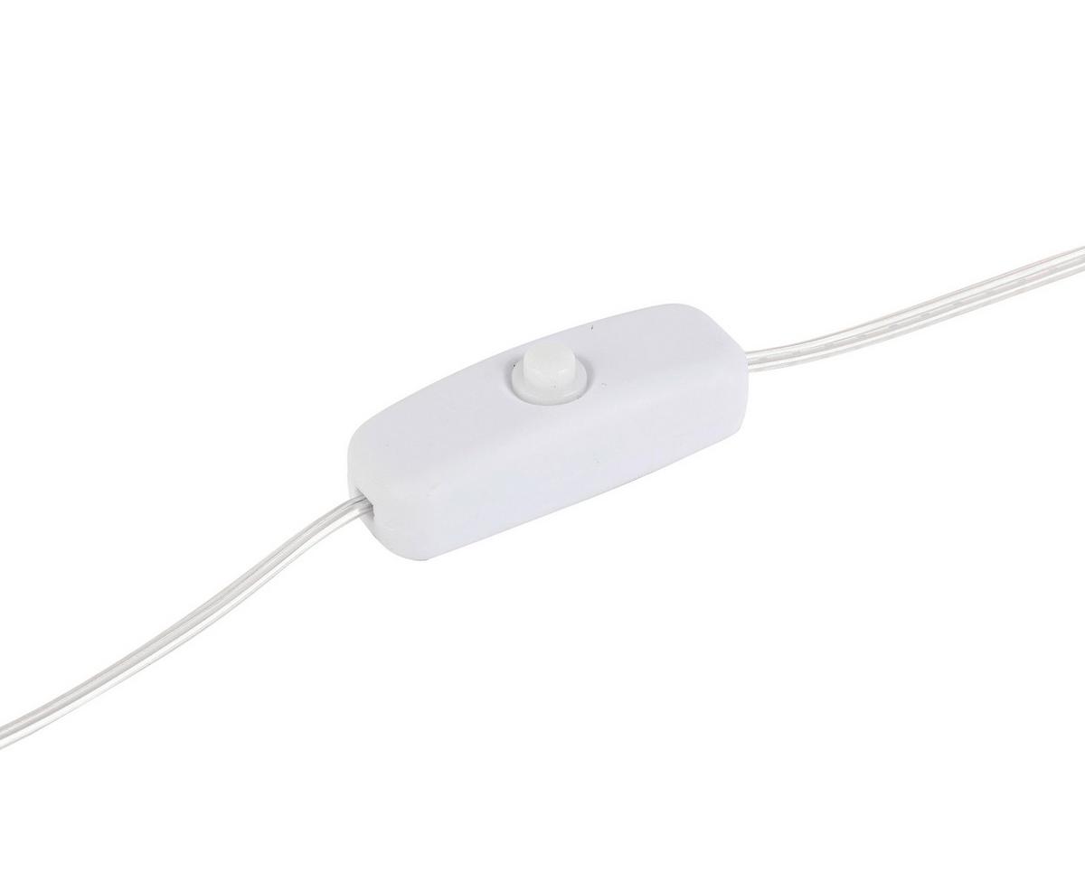 LED-Dekoleuchte Snoi Multicolor max. 6 Watt - Transparent/Rosa, MODERN, Kunststoff/Textil (17/24/37cm) - Modern Living