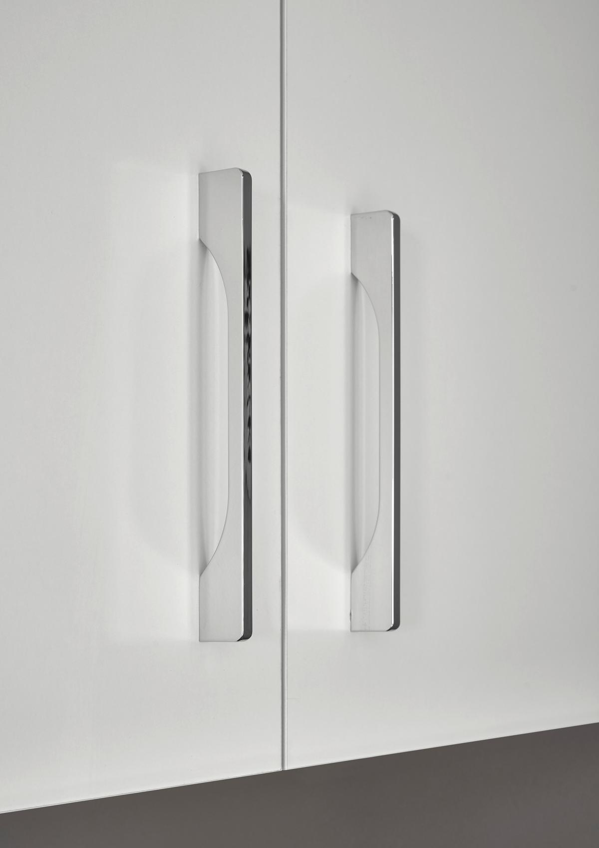 Konyhablokk Gépek Nélkül Turin Z 220 White - króm/Artisan tölgy, Trend, faalapú anyag/fém (220cm) - MID.YOU