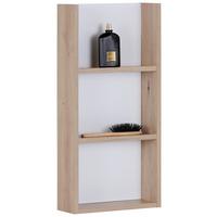 Regal Bodo - barve hrasta/bela, Konvencionalno, leseni material (32/67/12cm) - Mömax