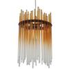 HÄNGLAMPA STAB - bärnstensfärgad/champagne, Modern, metall/glas (81/20/150cm)