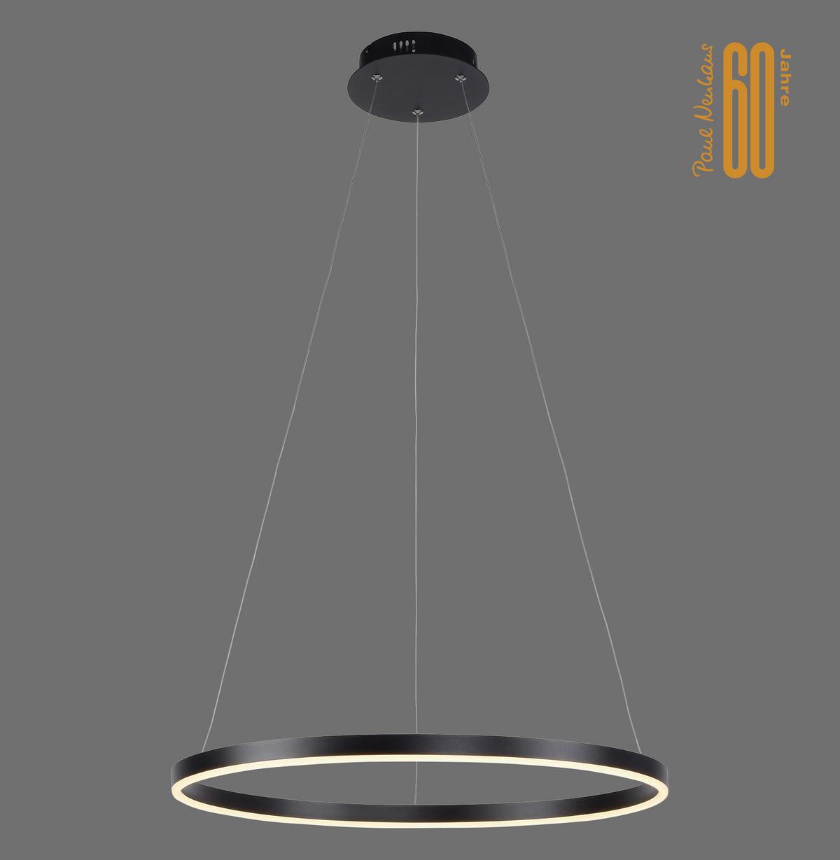 LAMPA WISZĄCA LED 15394-13 RITUS - antracytowy, Design, tworzywo sztuczne/metal (58,5/58,5/120cm)