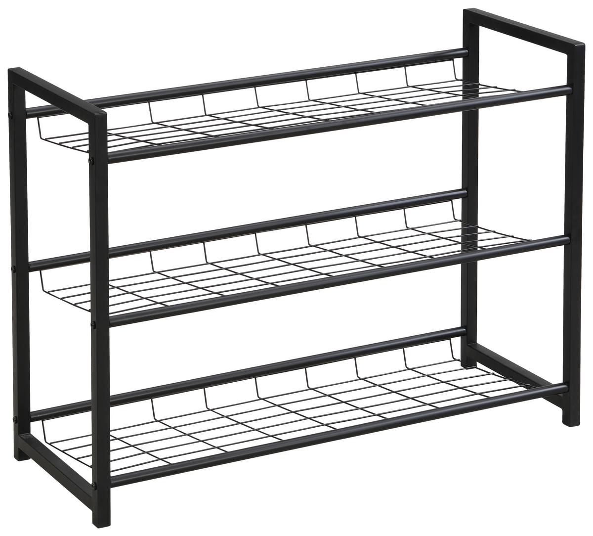 Stalak Za Cipele Shoe 2 - crna, Moderno, metal (80/60/30cm) - Modern Living