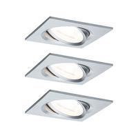 LED-Deckenleuchte Nova max. 3x 6,5 Watt, 3-teilig - Alufarben, Basics, Metall (8,4/8,4cm) - Paulmann