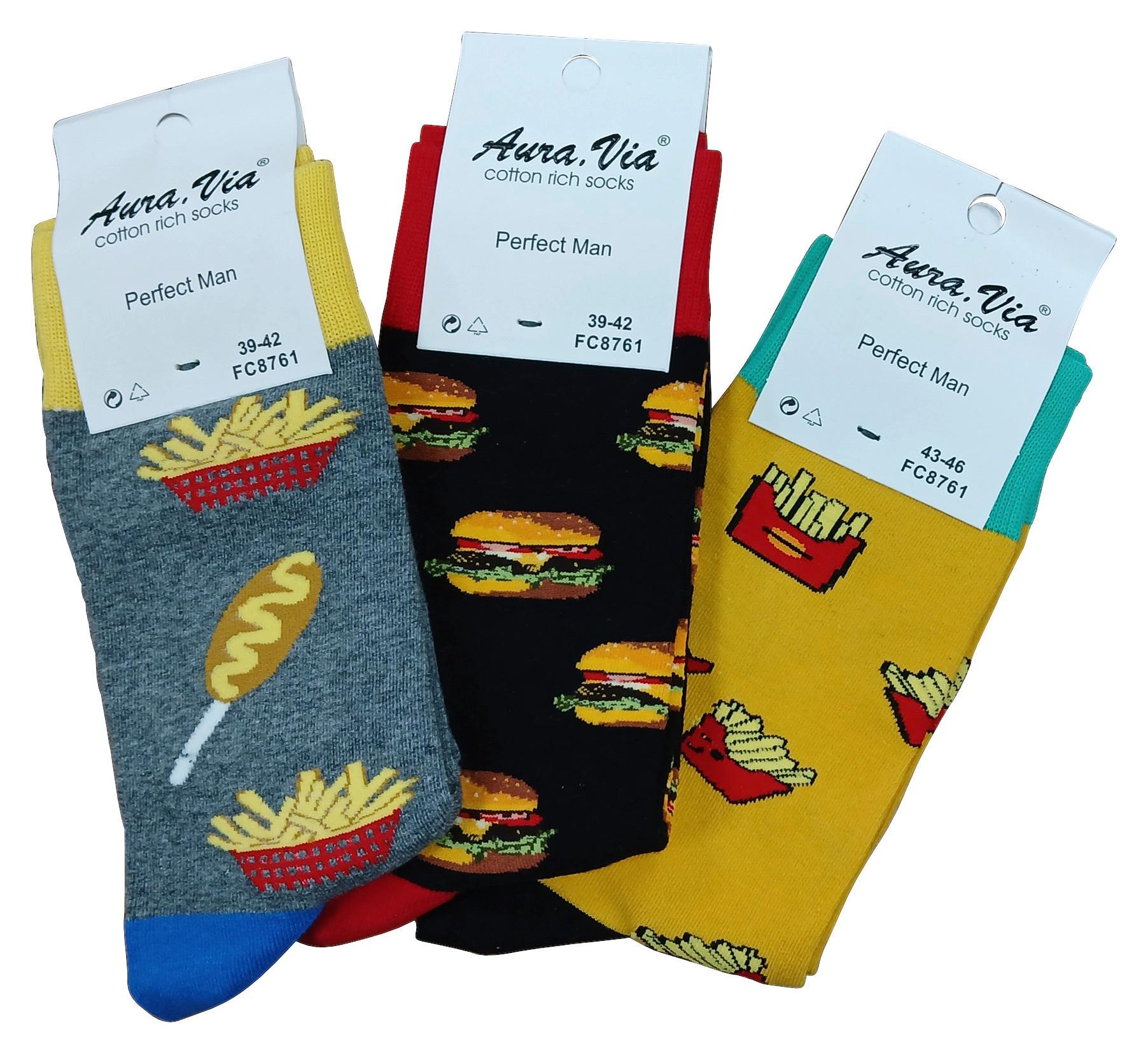 Férfi Zokni Többféle 39/42-43/46 - sárga/pasztellkék, textil