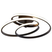 LED-Deckenleuchte Mofer max. 33 Watt - Schwarz, MODERN, Kunststoff/Metall (50/13cm) - Premium Living