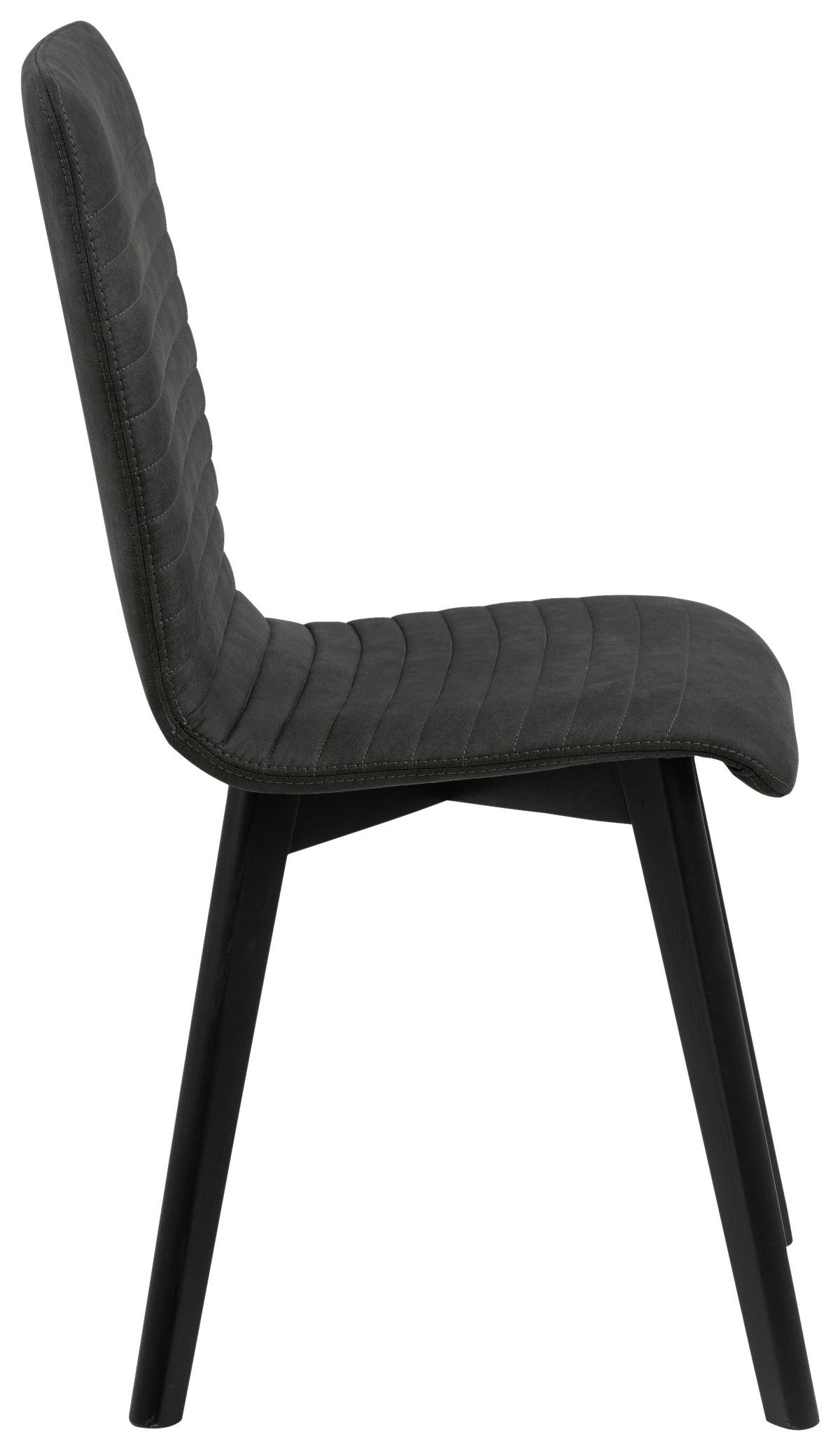KRZESŁO AROSA - antracytowy/czarny, Konventionell, drewno/tkanina (42/90/43cm) - Livetastic