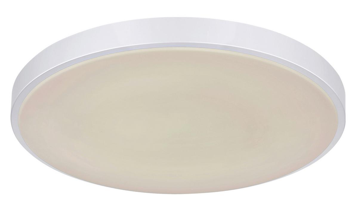 Led Stropna Svjetiljka 41/6 Cm - bijela/srebrne boje, Basics, metal/plastika (41/6cm) - Globo