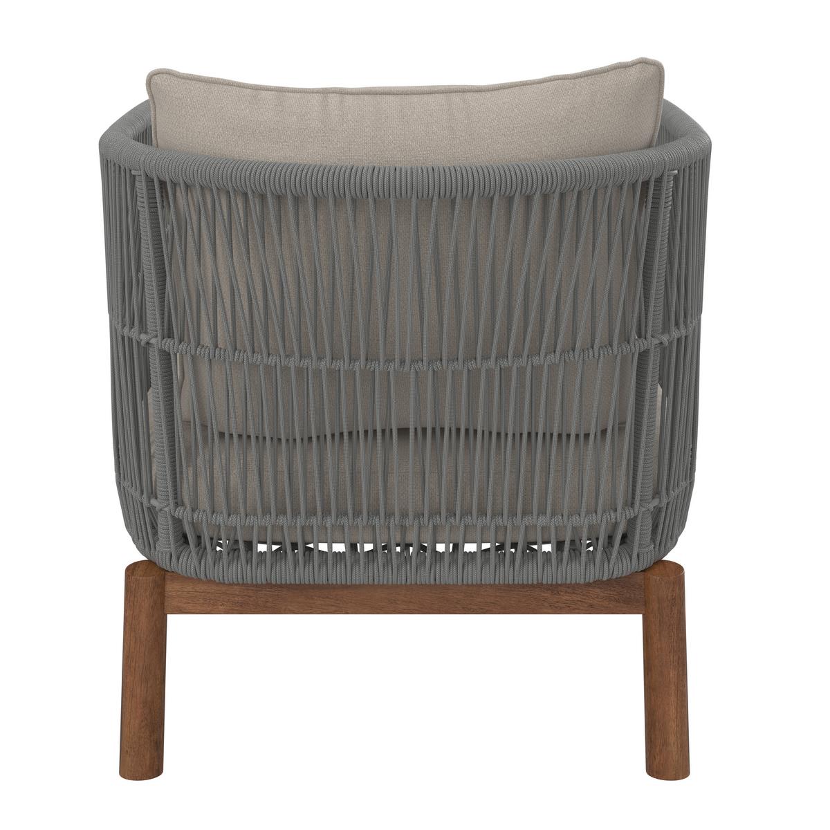 LOUNGEGARNITUR MALENE - Creme/Naturfarben, Modern, Holz/Textil (168/70,5/80cm) - Bessagi Garden