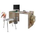 Schreibtisch Young in Eiche - Eichefarben, Holz/Holzwerkstoff (125/77/70cm) - MODERN LIVING