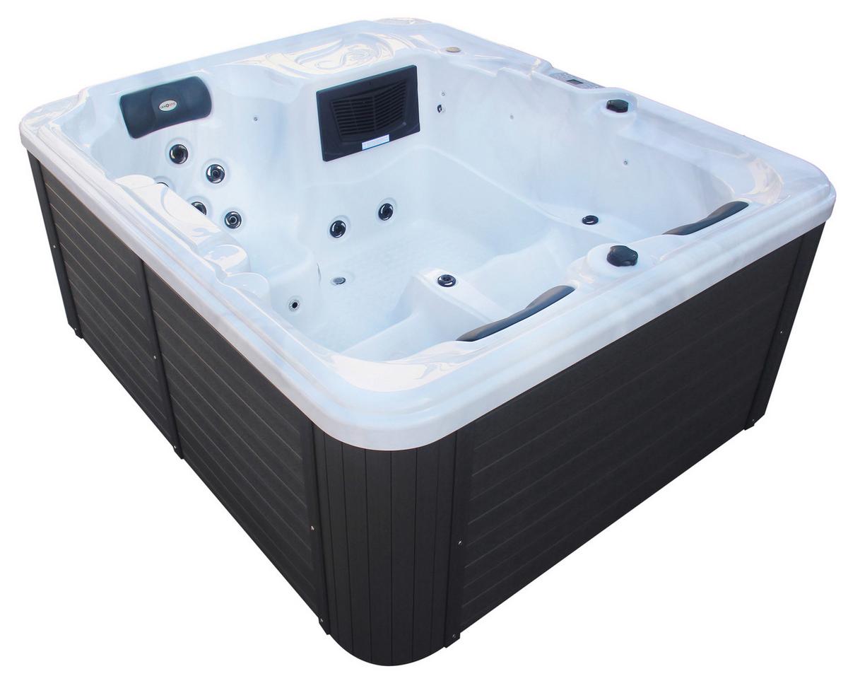 Whirlpool Adria Outdoorpool Grauweiß ca. 208x175x90cm - KONVENTIONELL, Kunststoff (208/175/90cm) - Sanotechnik