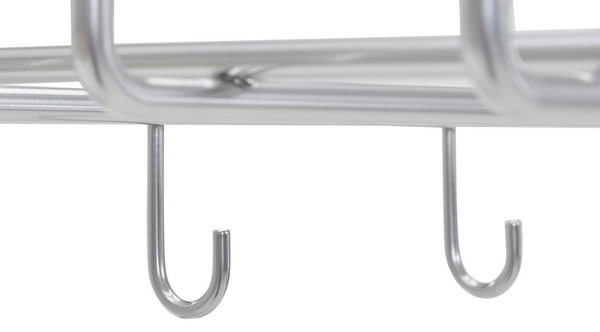 WIESZAK ŚCIENNY STABILO GARDEROBE - kolor chromowy, Basics, metal (73/38/26cm) - Livetastic