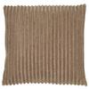 Zierkissen Cordi aus Flanell ca. 45x45cm - Beige, KONVENTIONELL, Textil (45/45cm) - Modern Living