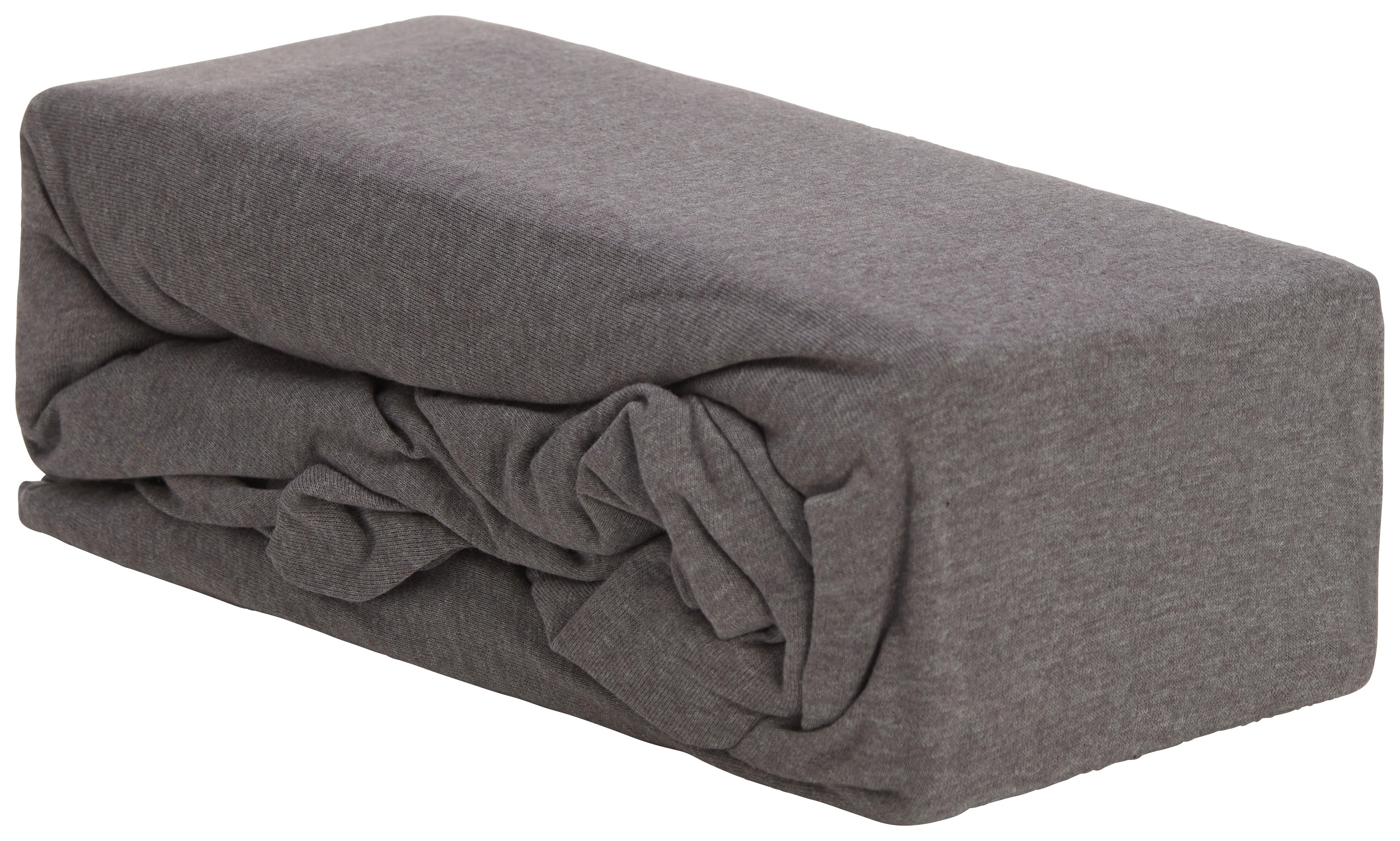 Spannleintuch Leo in diversen Farben - Taupe/Jadegrün, Textil (180/200cm) - Modern Living