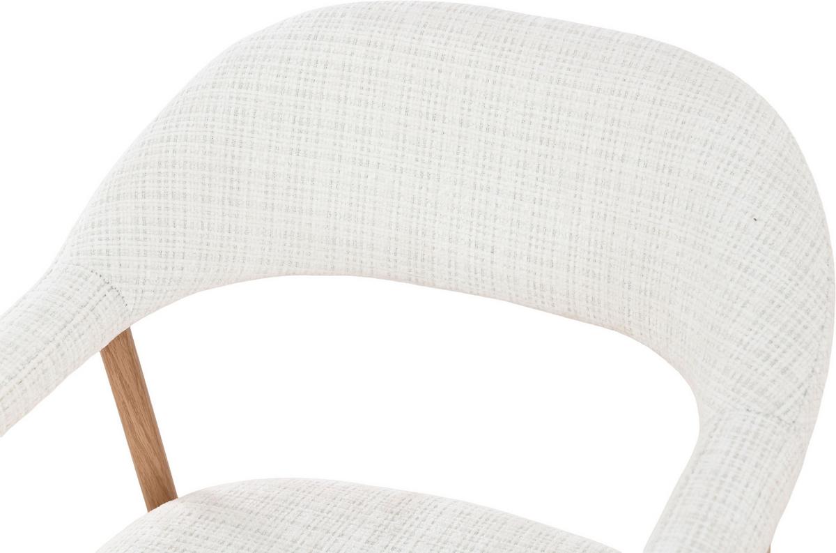 Barhocker Silke Eichefarben/Beige - Eichefarben/Beige, MODERN, Holz/Textil (56/94/54cm) - Mömax