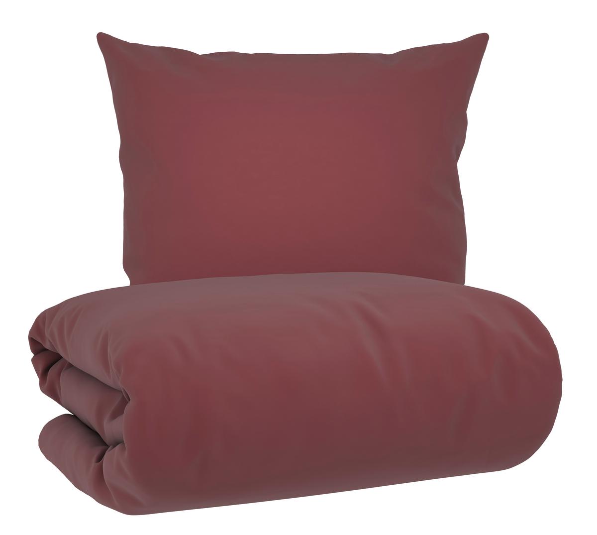 Bettwäsche Elena Rotbraun ca. 135x200cm - MODERN, Textil (135/200cm) - Mömax