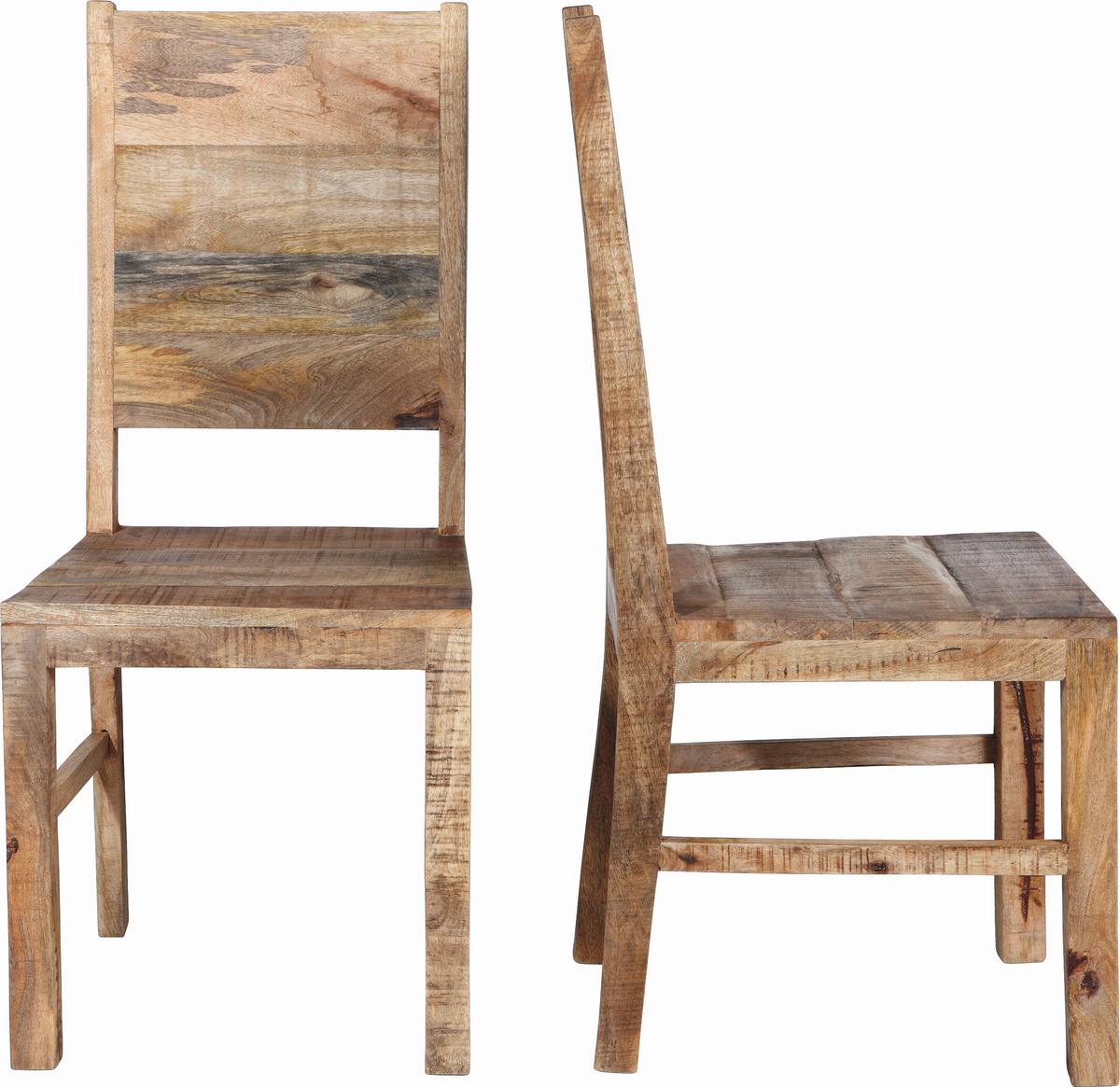 Stuhl in Naturfarben Massiv - Naturfarben, Lifestyle, Holz (45/100/52cm) - Zandiara