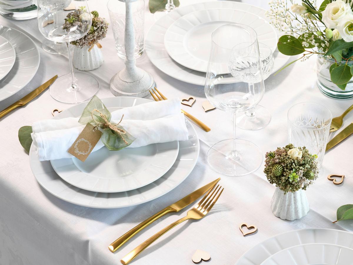 Jedilni Servis Barcelona, 12-Delni - bela, Basics, keramika - Creatable