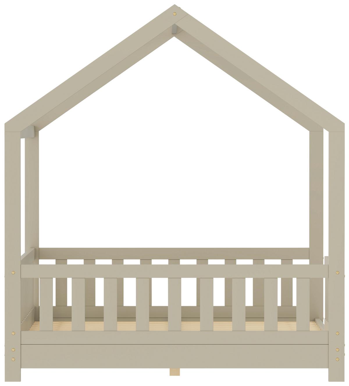 Bodenbett Kids - Beige/Naturfarben, Konventionell, Holz (120/200cm) - Mömax