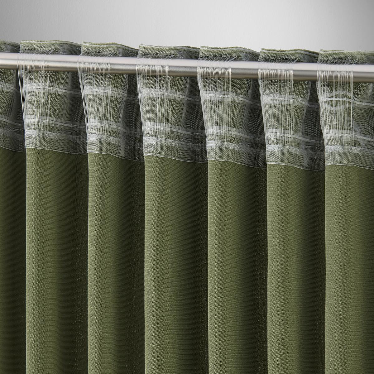 Končana Zavesa Bianca, Zelena, Ca. 140/245 Cm - zelena, Konvencionalno, tekstil (140/245cm) - Modern Living