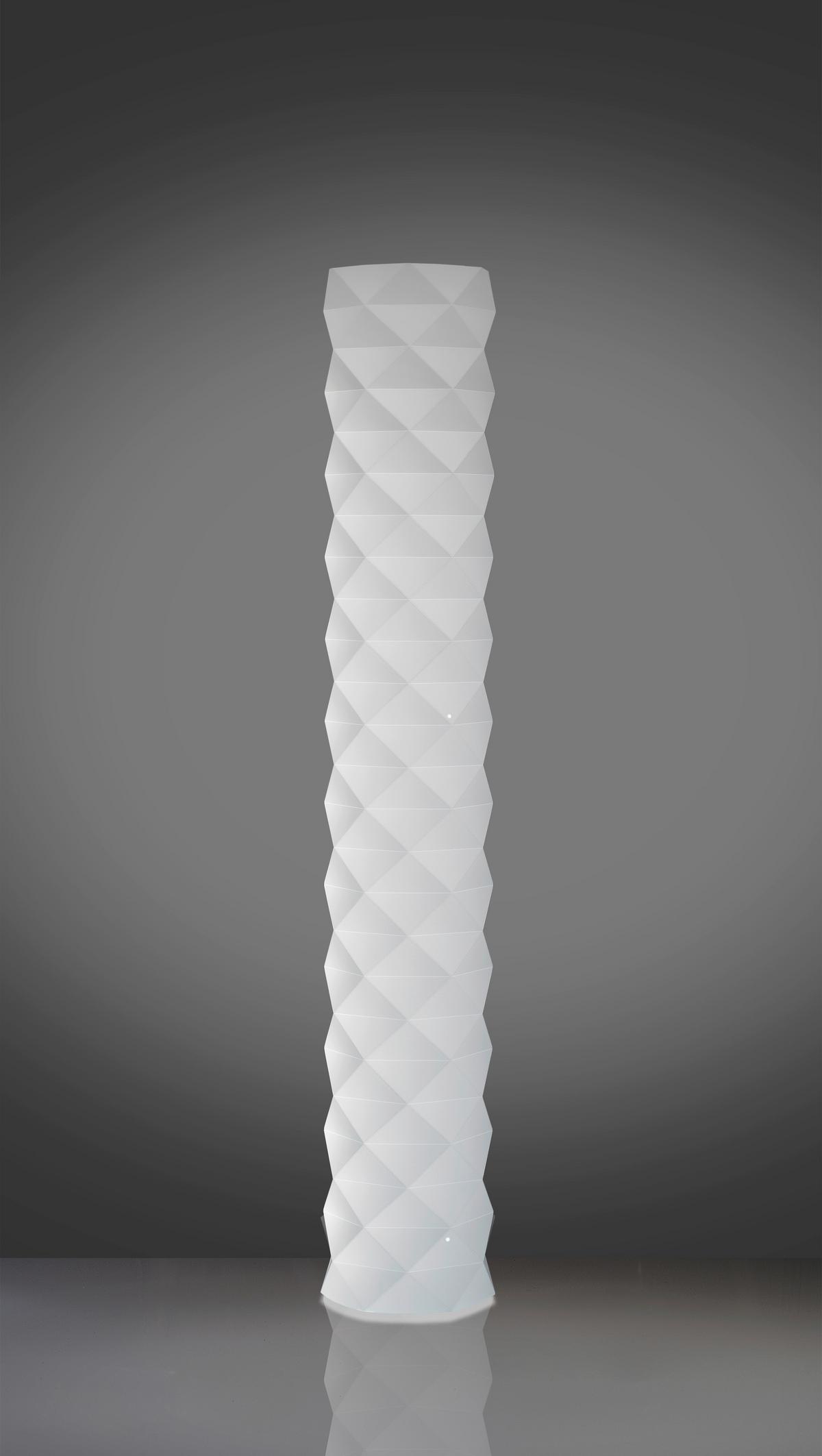 LAMPA STOJĄCA PRISMA/T/122/W, WEISS - biały, Konventionell, tworzywo sztuczne (20/123cm)