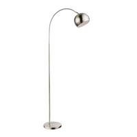 LAMPA STOJĄCA 24779N BENNO - biały/kolor niklowy, Basics, tworzywo sztuczne/metal (46/25/150cm) - Globo