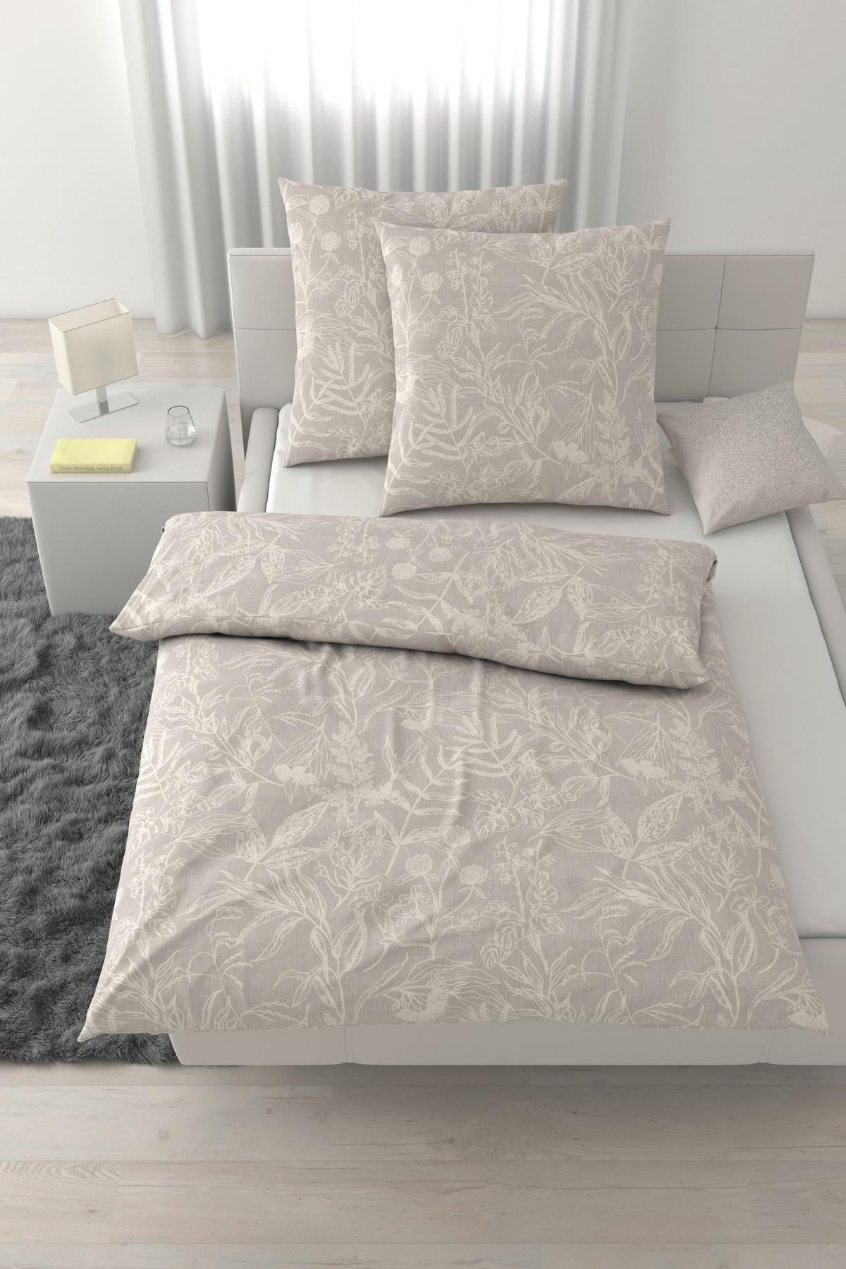 Bettwäsche Tylpur XXL Hellgrau ca. 200x200cm - Hellgrau, Textil (200/200cm) - Mömax