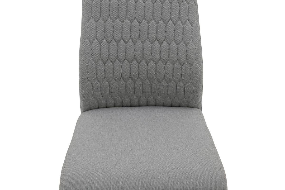 Stolica Erika - siva/srebrne boje, Basics, metal/tekstil (44/99/60cm) - Modern Living