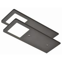 Unterbauleuchten-Set 101090 Schwarz - Schwarz, LIFESTYLE, Metall (19/7/0,5cm) - HKT