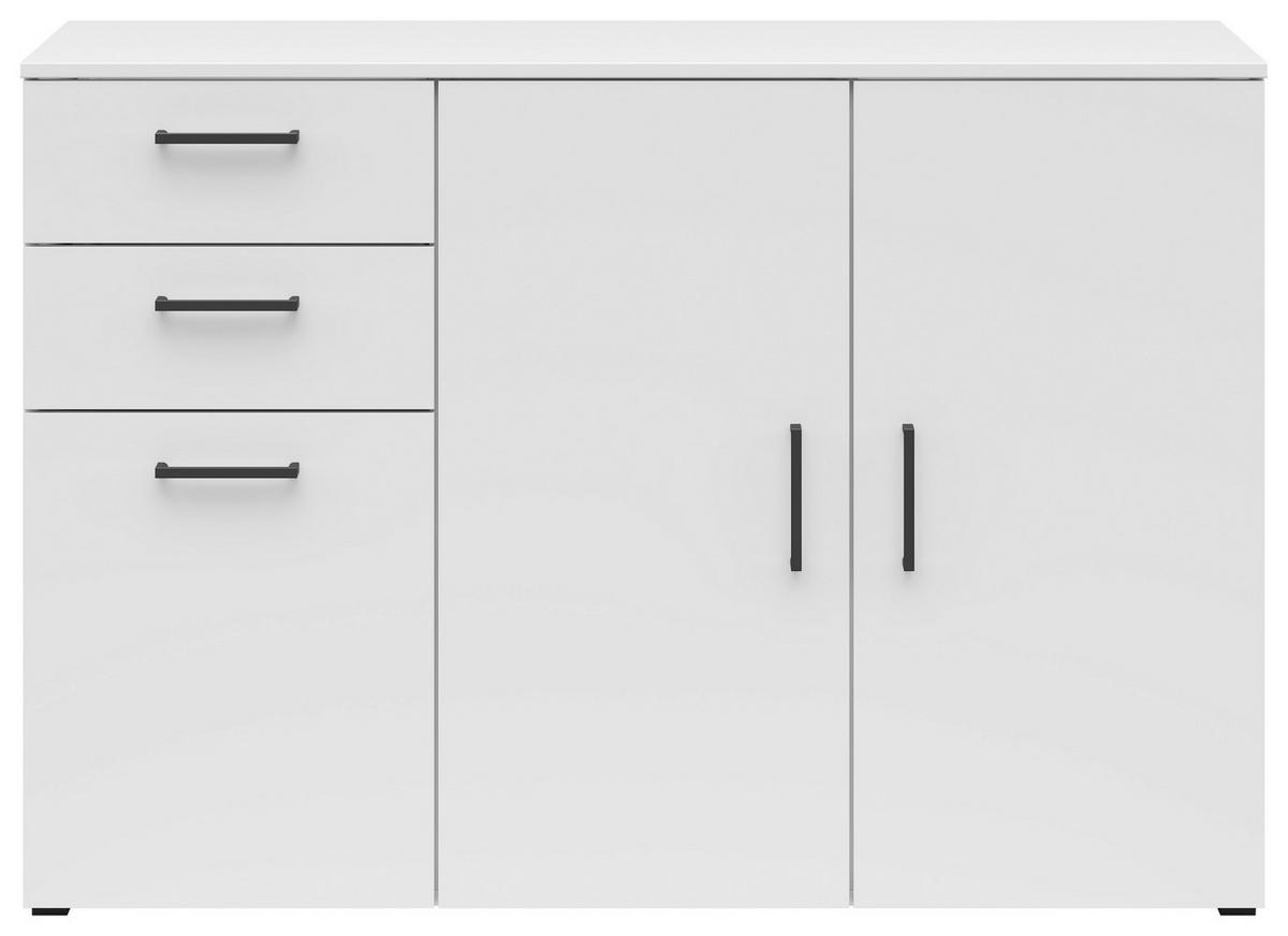 Comodă MULTI - alb, Modern, material pe bază de lemn (120/83/40cm) - Modern Living