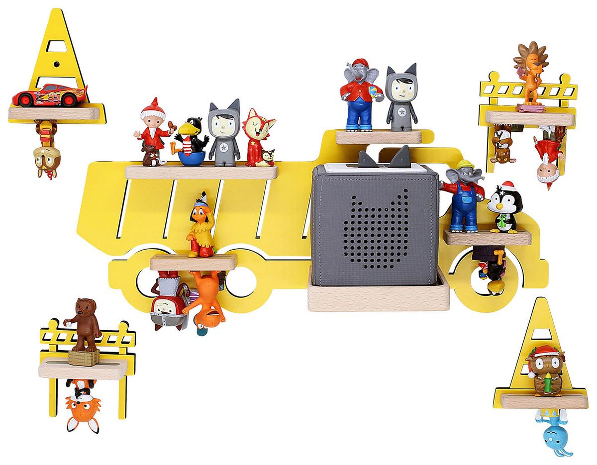 Otroška Polica Boarti, Rumena - rumena, Moderno, leseni material (44/40/19cm) - MID.YOU