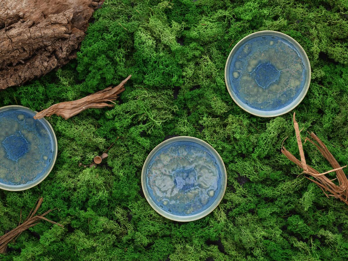 Servis Za Zajtrk Yuki Uno, 4-Delni - modra/zelena, Basics, keramika (17,5cm) - Creatable