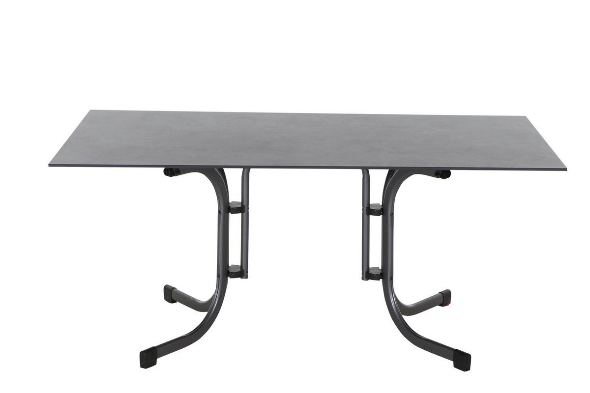 GARTENKLAPPTISCH K95703 - Anthrazit, KONVENTIONELL, Holzwerkstoff/Kunststoff (160/90/71cm) - Siena Garden