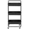 RULLVAGN CARL -SB- - svart, Modern, metall/plast (42/85,5/37cm) - Mömax
