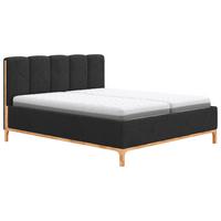 Kárpitozott Ágy Finca I. Pb - antracit, Konventionell, faalapú anyag/textil (160/200cm)