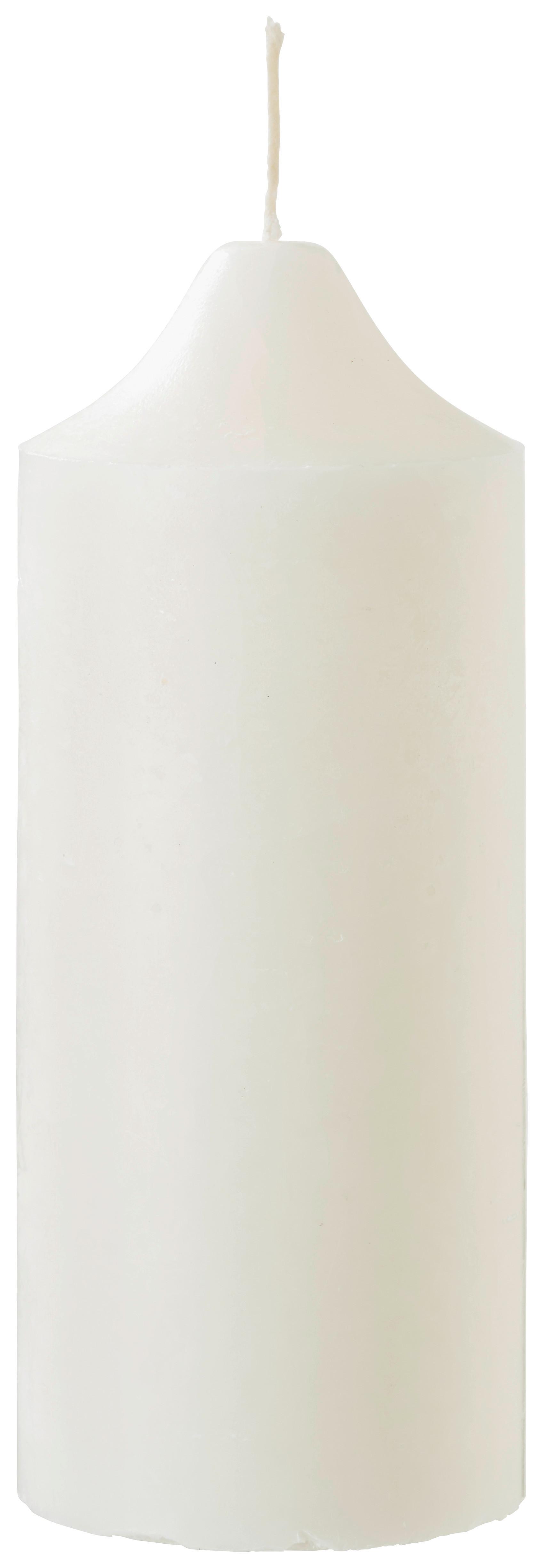 Velika Sveča Organic - bela (10/25cm) - ecoTree