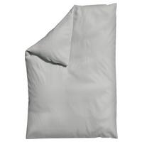 Bettdeckenbezug Woven Satin Hellgrau ca. 135-140x200cm - Hellgrau, Basics, Textil (135-140/200cm) - Schlafgut