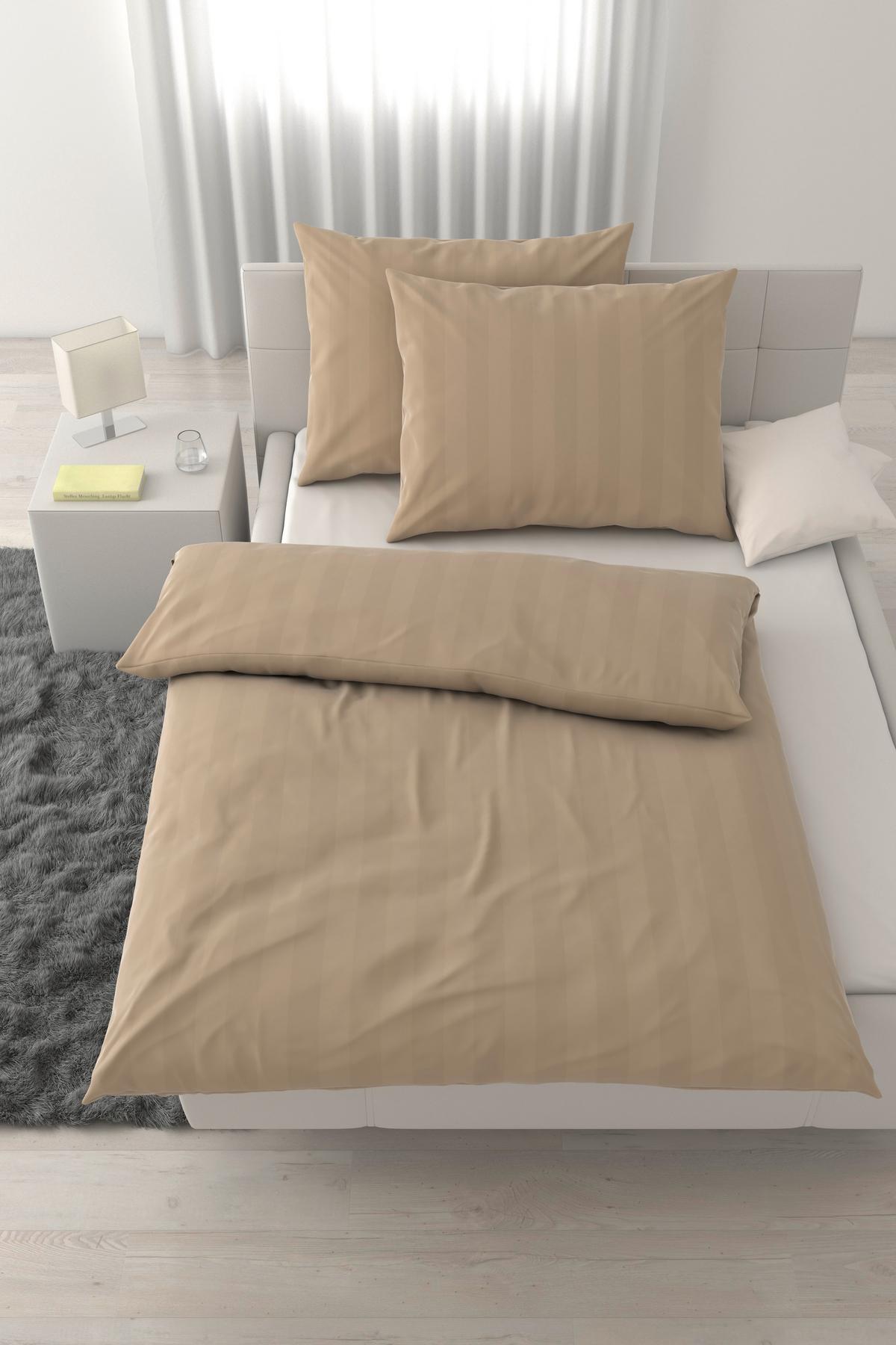 Posteljnina Xenia Streif Xxl, Bež, 2x60/80, 200/200 - bež, Moderno, tekstil (200/200cm) - Premium Living
