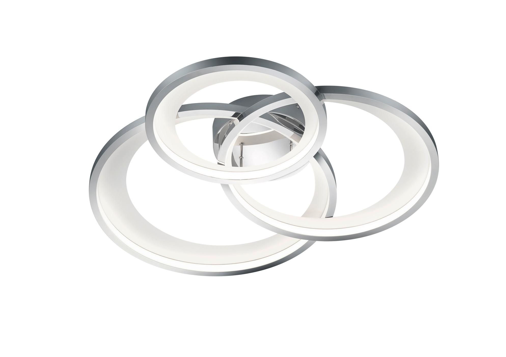 LAMPA SUFITOWA LED 673810306 - kolor chromowy, Design, metal (71/10/63cm) - Trio Leuchten