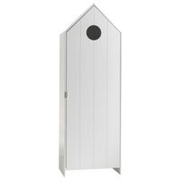 Kinderkleiderschrank Casami Weiß - Weiß, MODERN, Holzwerkstoff (57,6/171,3/37cm) - Vipack