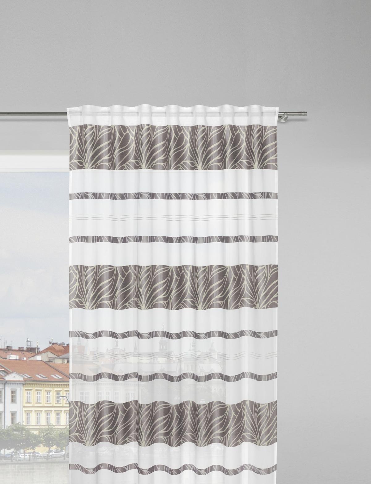 Készfüggöny Anita 140/245cm - szürke, Konventionell (140/245cm) - Modern Living