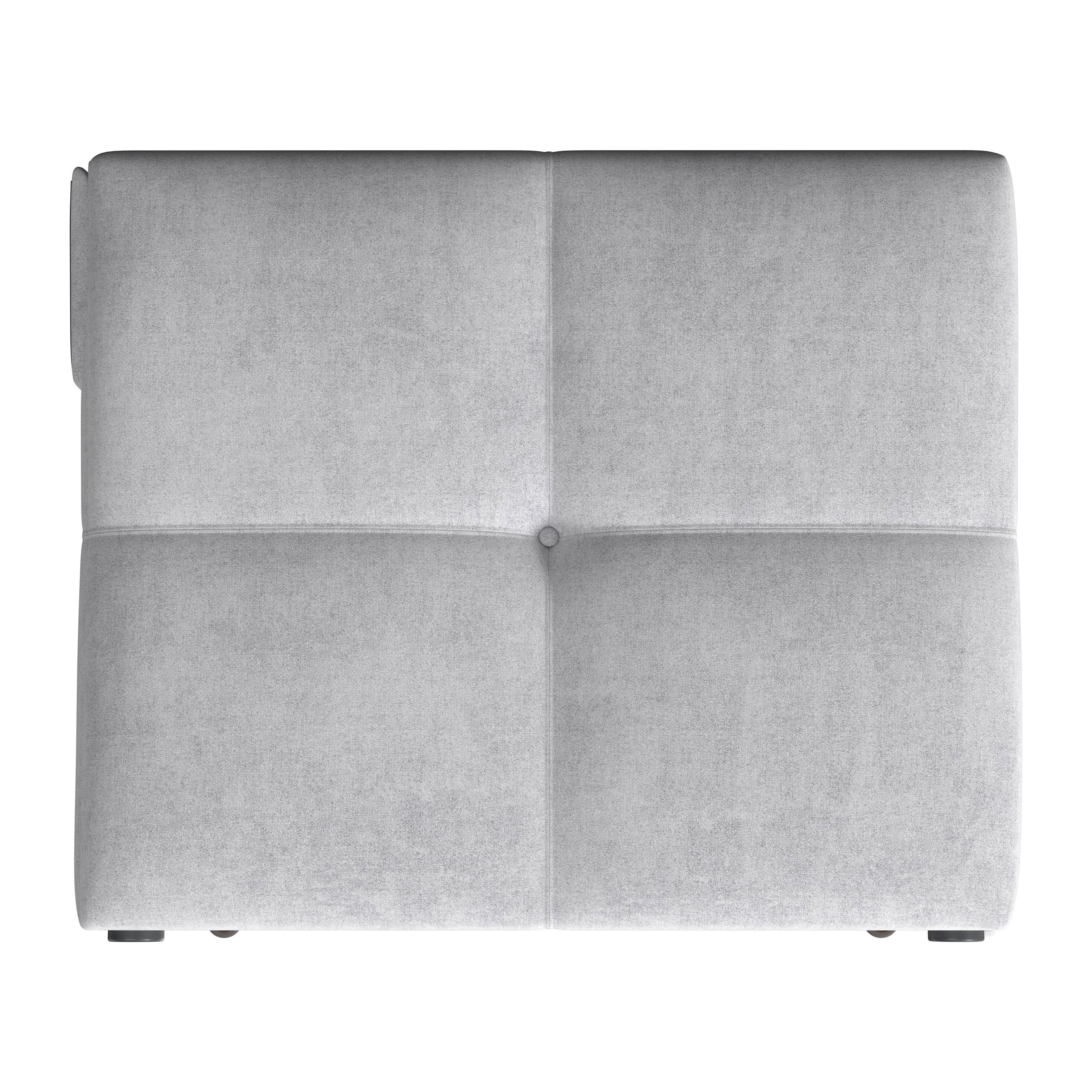 STOPPAD SÄNG DREAM - ljusgrå/ljusbrun, Modern, trä/textil (90/200cm) - Bessagi Home