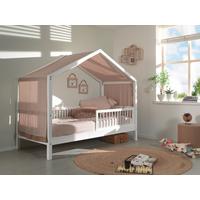 Hausbett FORREST Weiß ca. 90x200 cm Echtholz Buche - Naturfarben/Weiß, MODERN, Holz (90/200cm) - Vipack