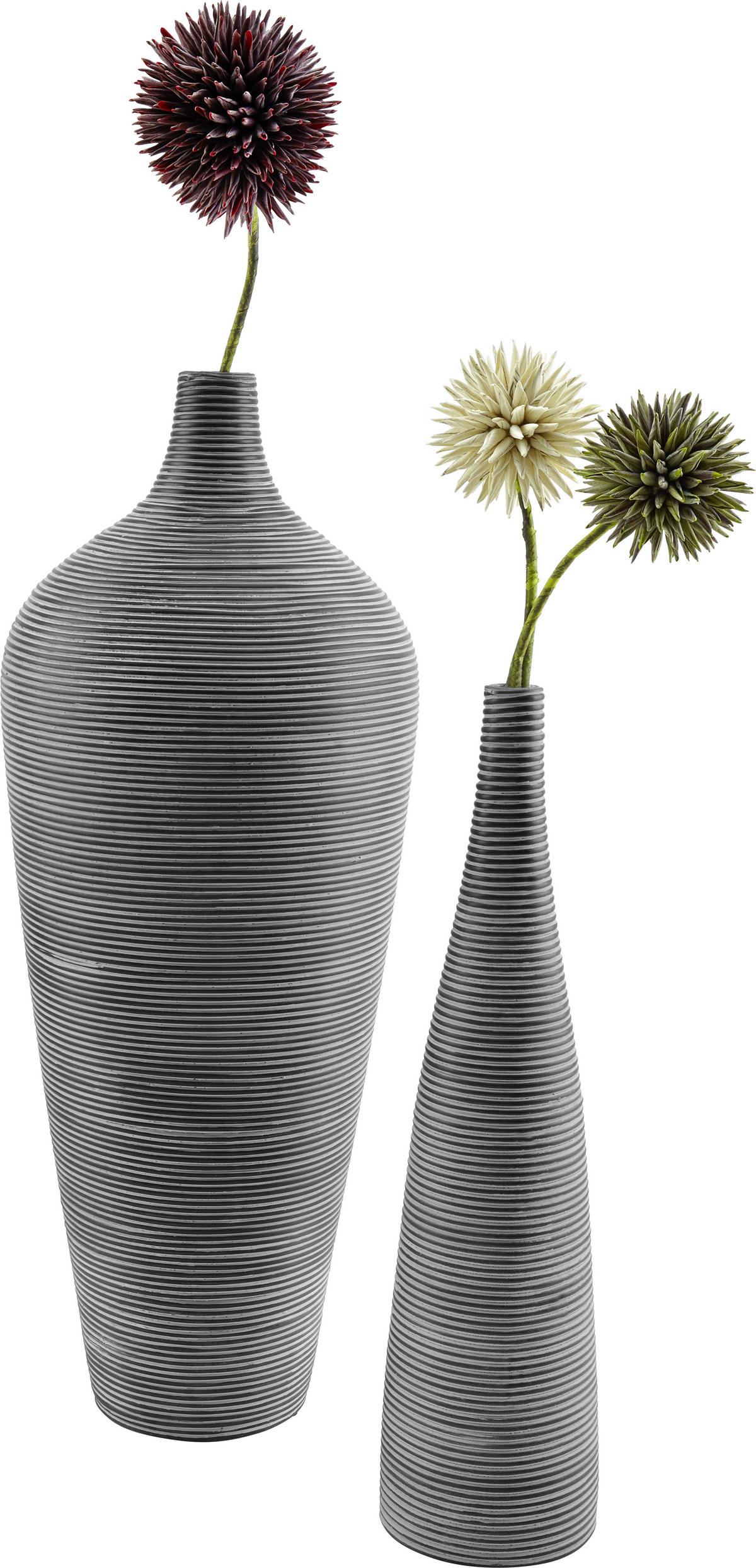 Vase Marlene Schwarz - Schwarz, Lifestyle, Kunststoff (15/59cm) - Mömax